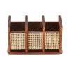 Wooden Cutlery Holder – 3 Section Organizer - Image 1